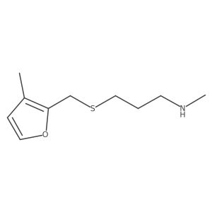 Methyl(3-{[(3-methylfuran-2-yl)methyl]sulfanyl}propyl)amine结构式