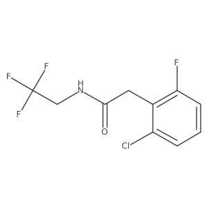 2-(2-Chloro-6-fluorophenyl)-N-(2,2,2-trifluoroethyl)acetamide Structure