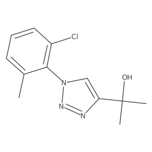 2-[1-(2-chloro-6-methylphenyl)-1H-1,2,3-triazol-4-yl]propan-2-ol Structure