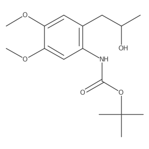 tert-butyl N-{2-[(2R)-2-hydroxypropyl]-4,5-dimethoxyphenyl}carbamate Structure