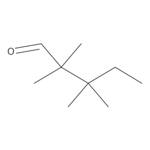 2,2,3,3-Tetramethylpentanal Structure