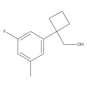[1-(3-Fluoro-5-methylphenyl)cyclobutyl]methanol Structure