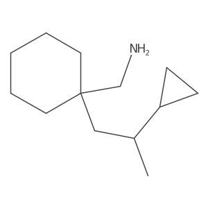 [1-(2-Cyclopropylpropyl)cyclohexyl]methanamine结构式