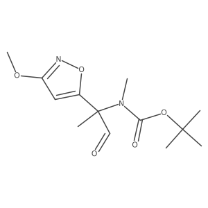 tert-butyl N-[2-(3-methoxy-1,2-oxazol-5-yl)-1-oxopropan-2-yl]-N-methylcarbamate Structure