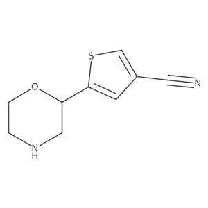 5-(Morpholin-2-yl)thiophene-3-carbonitrile Structure
