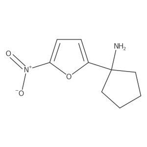 1-(5-Nitrofuran-2-yl)cyclopentan-1-amine结构式