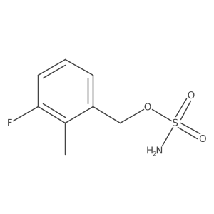 (3-Fluoro-2-methylphenyl)methyl sulfamate结构式