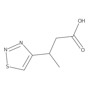 3-(1,2,3-Thiadiazol-4-yl)butanoic acid Structure
