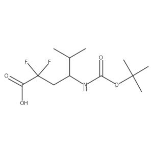 4-{[(Tert-butoxy)carbonyl]amino}-2,2-difluoro-5-methylhexanoic acid Structure