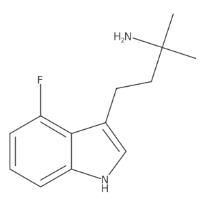 4-(4-fluoro-1H-indol-3-yl)-2-methylbutan-2-amine Structure