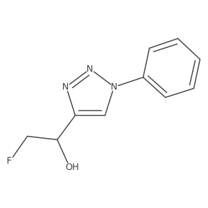 2-fluoro-1-(1-phenyl-1H-1,2,3-triazol-4-yl)ethan-1-ol Structure