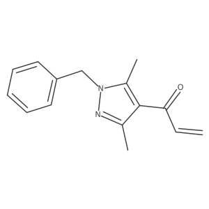 1-(1-benzyl-3,5-dimethyl-1H-pyrazol-4-yl)prop-2-en-1-one Structure