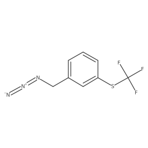 1-(Azidomethyl)-3-[(trifluoromethyl)sulfanyl]benzene Structure
