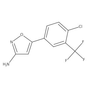 5-[4-Chloro-3-(trifluoromethyl)phenyl]-1,2-oxazol-3-amine Structure