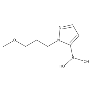 (1-(3-Methoxypropyl)-1H-pyrazol-5-yl)boronic acid结构式