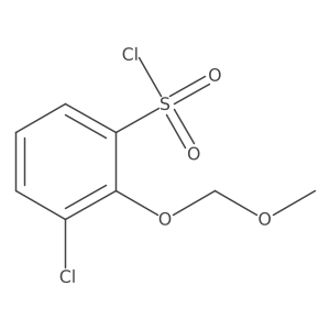 3-Chloro-2-(methoxymethoxy)benzene-1-sulfonyl chloride结构式