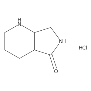 (4As,7aR)-1,2,3,4,4a,6,7,7a-octahydropyrrolo[3,4-b]pyridin-5-one;hydrochloride结构式