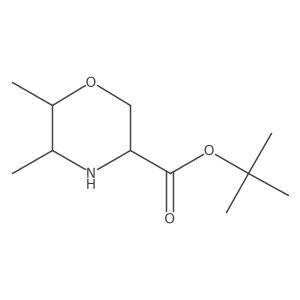 Tert-butyl 5,6-dimethylmorpholine-3-carboxylate结构式