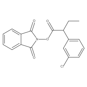 1,3-dioxo-2,3-dihydro-1H-isoindol-2-yl 2-(3-chlorophenyl)butanoate Structure