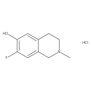 7-Fluoro-2-methyl-3,4-dihydro-1H-isoquinolin-6-ol;hydrochloride Structure