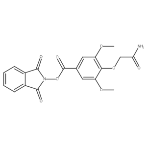 1,3-dioxo-2,3-dihydro-1H-isoindol-2-yl 4-(carbamoylmethoxy)-3,5-dimethoxybenzoate Structure