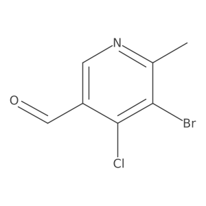 5-Bromo-4-chloro-6-methylpyridine-3-carbaldehyde Structure