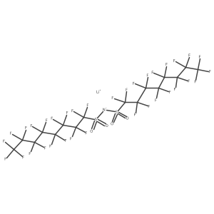 Lithium(1+) perfluoro-8a{[(perfluorooctanesulfonyl)azanidyl]sulfonyl}octane结构式