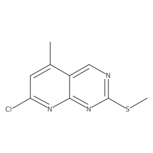 7-Chloro-5-methyl-2-(methylthio)pyrido[2,3-d]pyrimidine结构式