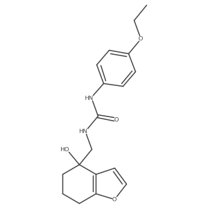 1-(4-Ethoxyphenyl)-3-((4-hydroxy-4,5,6,7-tetrahydrobenzofuran-4-yl)methyl)urea结构式