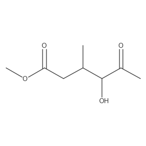 Methyl 4-hydroxy-3-methyl-5-oxohexanoate结构式