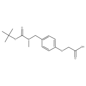 2-[4-({[(Tert-butoxy)carbonyl](methyl)amino}methyl)phenoxy]acetic acid Structure