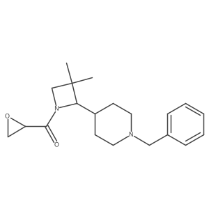 1-Benzyl-4-[3,3-dimethyl-1-(oxirane-2-carbonyl)azetidin-2-yl]piperidine结构式
