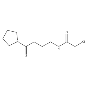 2-Chloro-N-(4-oxo-4-pyrrolidin-1-ylbutyl)acetamide结构式