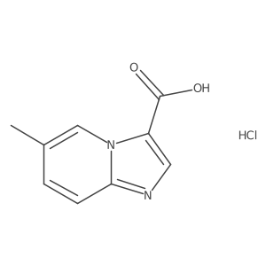 6-Methylimidazo[1,2-a]pyridine-3-carboxylic acid;hydrochloride Structure