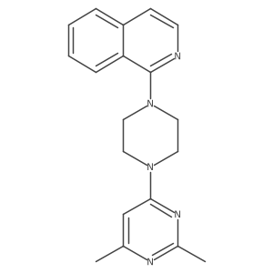1-[4-(2,6-Dimethylpyrimidin-4-yl)piperazin-1-yl]isoquinoline Structure