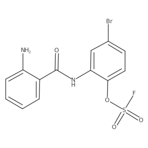 2-[(2-Aminobenzoyl)amino]-4-bromo-1-fluorosulfonyloxybenzene结构式