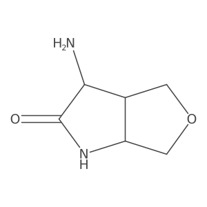 rel-(3S,3aS,6aR)-3-amino-1,3,3a,4,6,6a-hexahydrofuro[3,4-b]pyrrol-2-one Structure