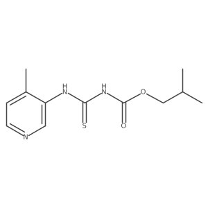 2-methylpropyl N-[(4-methylpyridin-3-yl)carbamothioyl]carbamate Structure