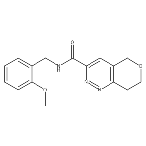 N-[(2-methoxyphenyl)methyl]-5H,7H,8H-pyrano[4,3-c]pyridazine-3-carboxamide结构式
