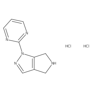 2-{1H,4H,5H,6H-pyrrolo[3,4-c]pyrazol-1-yl}pyrimidine dihydrochloride Structure