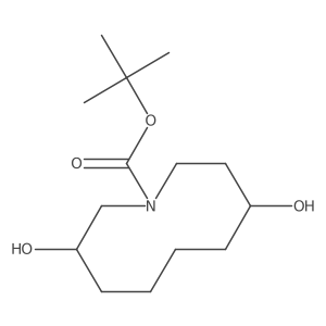 Tert-butyl 3,8-dihydroxyazecane-1-carboxylate Structure