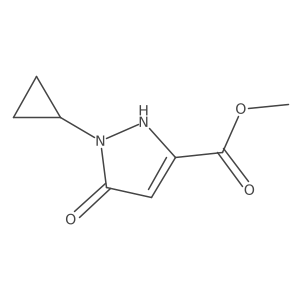 Methyl 1-cyclopropyl-5-hydroxy-1H-pyrazole-3-carboxylate Structure