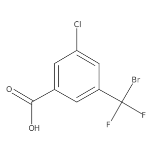 3-(Bromodifluoromethyl)-5-chlorobenzoic acid Structure