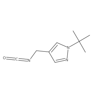 1-tert-butyl-4-(isocyanatomethyl)-1H-pyrazole结构式