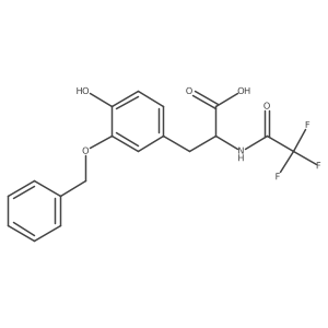 3-[3-(Benzyloxy)-4-hydroxyphenyl]-2-(2,2,2-trifluoroacetamido)propanoic acid结构式