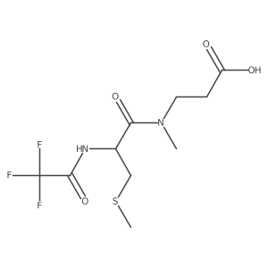 3-[N-methyl-3-(methylsulfanyl)-2-(2,2,2-trifluoroacetamido)propanamido]propanoic acid结构式