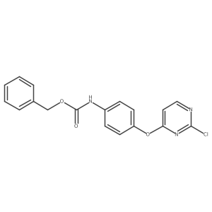 benzyl N-{4-[(2-chloropyrimidin-4-yl)oxy]phenyl}carbamate结构式