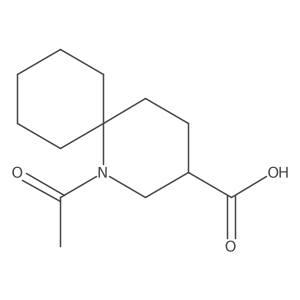 1-Acetyl-1-azaspiro[5.5]undecane-3-carboxylic acid结构式