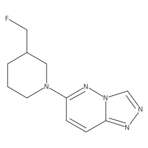 3-(Fluoromethyl)-1-{[1,2,4]triazolo[4,3-b]pyridazin-6-yl}piperidine结构式