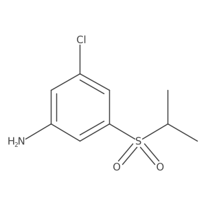 3-Chloro-5-(isopropylsulfonyl)aniline Structure